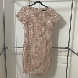 Pink Tweed Mini Dress